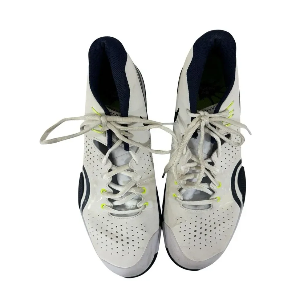 Nike Court Tech Challenge 20 Navy Hot Lime White BQ0234-103 9.5 Mens Tennis READ